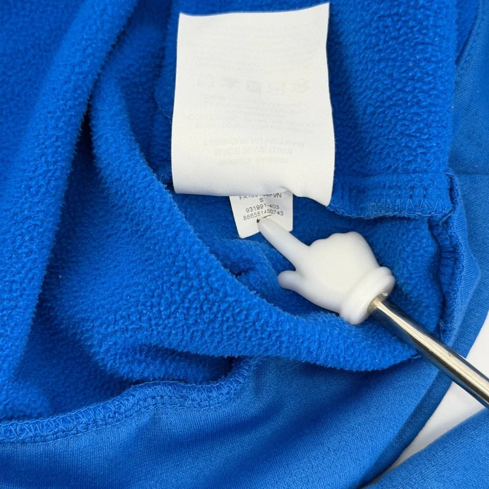 Nike Dri-FIT Pullover Hoodie Mens Small Blue Oversized Swoosh Technical Pullover